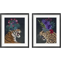 Framed 'Hot House Animals 2 Piece Framed Art Print Set' border=