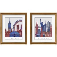 Framed London Landmarks 2 Piece Framed Art Print Set
