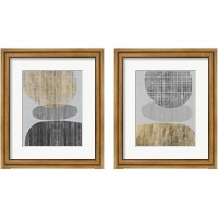 Framed Gilded Shapes 2 Piece Framed Art Print Set