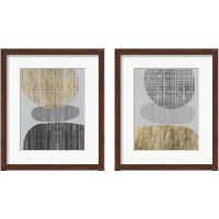 Framed Gilded Shapes 2 Piece Framed Art Print Set