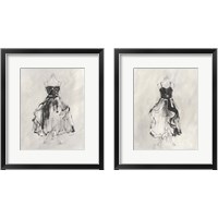 Framed Black Evening Gown 2 Piece Framed Art Print Set