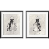 Framed Black Evening Gown 2 Piece Framed Art Print Set