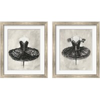 Framed 'Black Ballet Dress 2 Piece Framed Art Print Set' border=