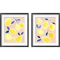 Framed 'Lemon Love 2 Piece Framed Art Print Set' border=