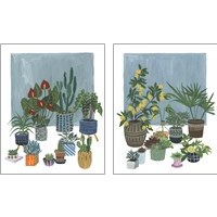 Framed Portrait of Plants 2 Piece Art Print Set