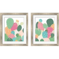 Framed 'Cactus Confetti 2 Piece Framed Art Print Set' border=