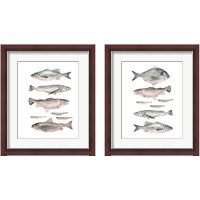 Framed Fish Composition 2 Piece Framed Art Print Set