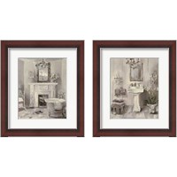 Framed 'French Bath Gray 2 Piece Framed Art Print Set' border=