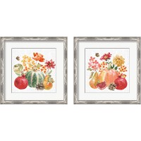 Framed 'Harvest Bouquet 2 Piece Framed Art Print Set' border=