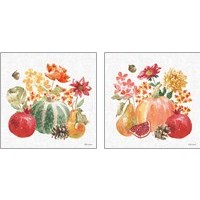Framed 'Harvest Bouquet 2 Piece Art Print Set' border=