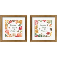 Framed Harvest Bouquet  2 Piece Framed Art Print Set