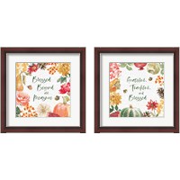 Framed 'Harvest Bouquet  2 Piece Framed Art Print Set' border=