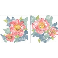 Framed Peony in the Pink  2 Piece Art Print Set