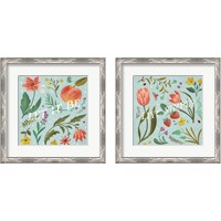 Framed Spring Botanical 2 Piece Framed Art Print Set