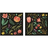 Framed 'Spring Botanical Black 2 Piece Art Print Set' border=