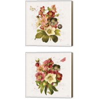 Framed 'Vintage Petals 2 Piece Canvas Print Set' border=