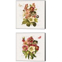 Framed Vintage Petals 2 Piece Canvas Print Set