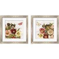 Framed 'Vintage Petals 2 Piece Framed Art Print Set' border=