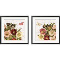 Framed Vintage Petals 2 Piece Framed Art Print Set