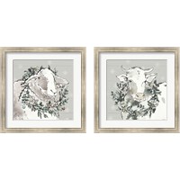 Framed Modern Farmhouse Snowflakes 2 Piece Framed Art Print Set