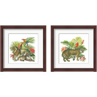 Framed 'In the Jungle 2 Piece Framed Art Print Set' border=