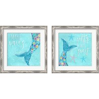 Framed 'Make Waves 2 Piece Framed Art Print Set' border=