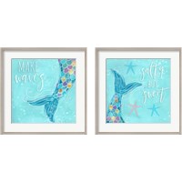 Framed 'Make Waves 2 Piece Framed Art Print Set' border=