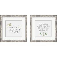 Framed 'Inspired Life  2 Piece Framed Art Print Set' border=