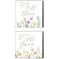 Framed 'Full Bloom 2 Piece Canvas Print Set' border=