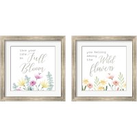 Framed 'Full Bloom 2 Piece Framed Art Print Set' border=