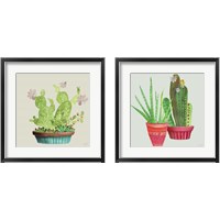 Framed Succulent Symphony 2 Piece Framed Art Print Set