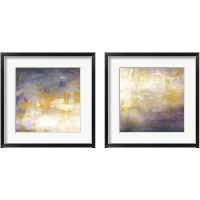 Framed 'Sunrise Abstract 2 Piece Framed Art Print Set' border=