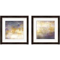 Framed 'Sunrise Abstract 2 Piece Framed Art Print Set' border=