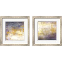 Framed 'Sunrise Abstract 2 Piece Framed Art Print Set' border=