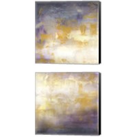 Framed 'Sunrise Abstract 2 Piece Canvas Print Set' border=