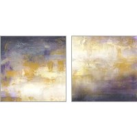 Framed 'Sunrise Abstract 2 Piece Art Print Set' border=