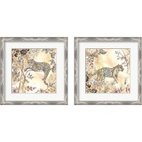Framed Leopard on Neutral 2 Piece Framed Art Print Set