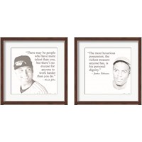 Framed 'Baseball Greats 2 Piece Framed Art Print Set' border=