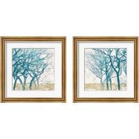 Framed Turquoise Trees 2 Piece Framed Art Print Set