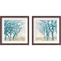 Framed Turquoise Trees 2 Piece Framed Art Print Set
