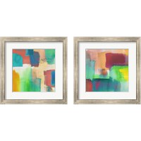 Framed 'Rumble in the Jungle 2 Piece Framed Art Print Set' border=