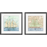 Framed 'Vessel  2 Piece Framed Art Print Set' border=