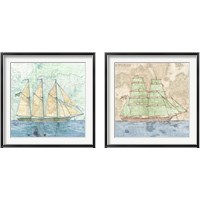 Framed Vessel  2 Piece Framed Art Print Set