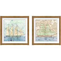 Framed 'Vessel  2 Piece Framed Art Print Set' border=