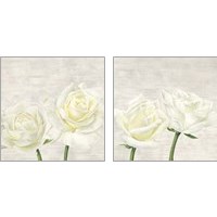 Framed 'Classic Roses 2 Piece Art Print Set' border=