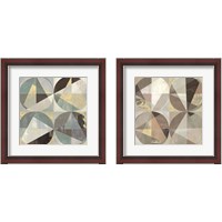 Framed Jade & Gold 2 Piece Framed Art Print Set