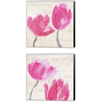 Framed 'Classic Tulips 2 Piece Canvas Print Set' border=