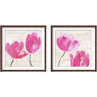 Framed 'Classic Tulips 2 Piece Framed Art Print Set' border=