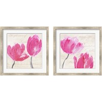 Framed 'Classic Tulips 2 Piece Framed Art Print Set' border=