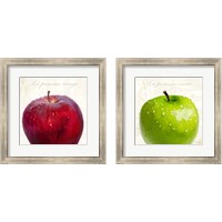 Framed La Pomme Rouge et Vert 2 Piece Framed Art Print Set